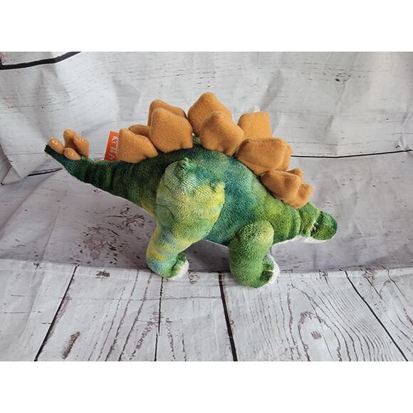 Wild Republic Dinosaur Stegosaurus Dinosaur Stuffed Animal Plush 11in Long - Picture 1 of 7
